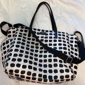 Kate Spade Diaper Bag - Black, Blush, Tan Print (or...a Laptop Bag!)